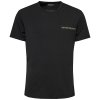 Emporio Armani t-shirt koszulka męska czarna żółty napis